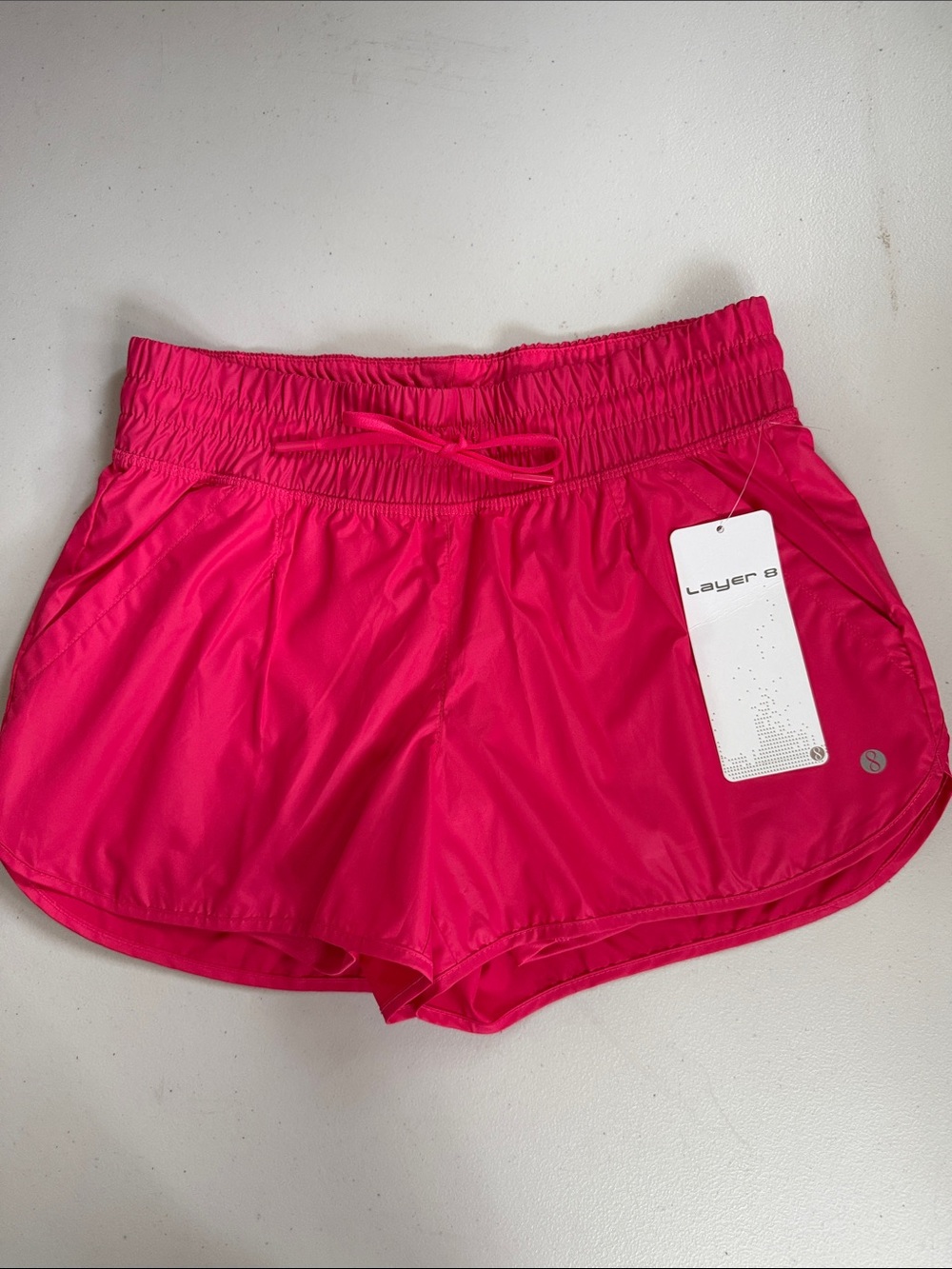 Layer 8 Hot Pink Women's Athletic Shorts